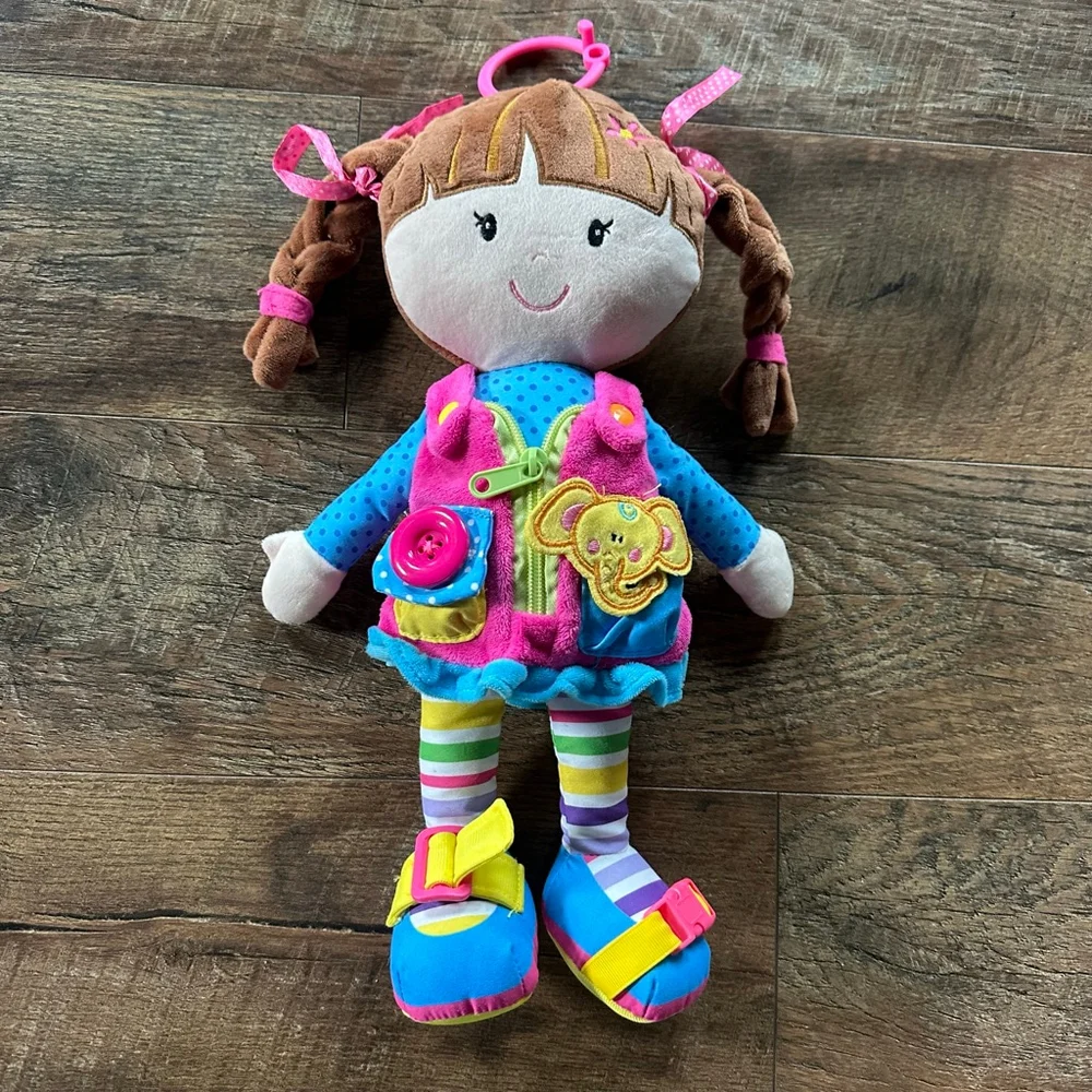 June Garden Dressy Friends Belle educational plush doll